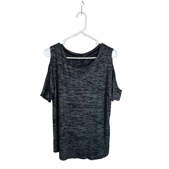 Rag & Bone Cold Shoulder Short Sleeve Shirt Grunge Women’s S Black Top‎ - Picture 1 of 9
